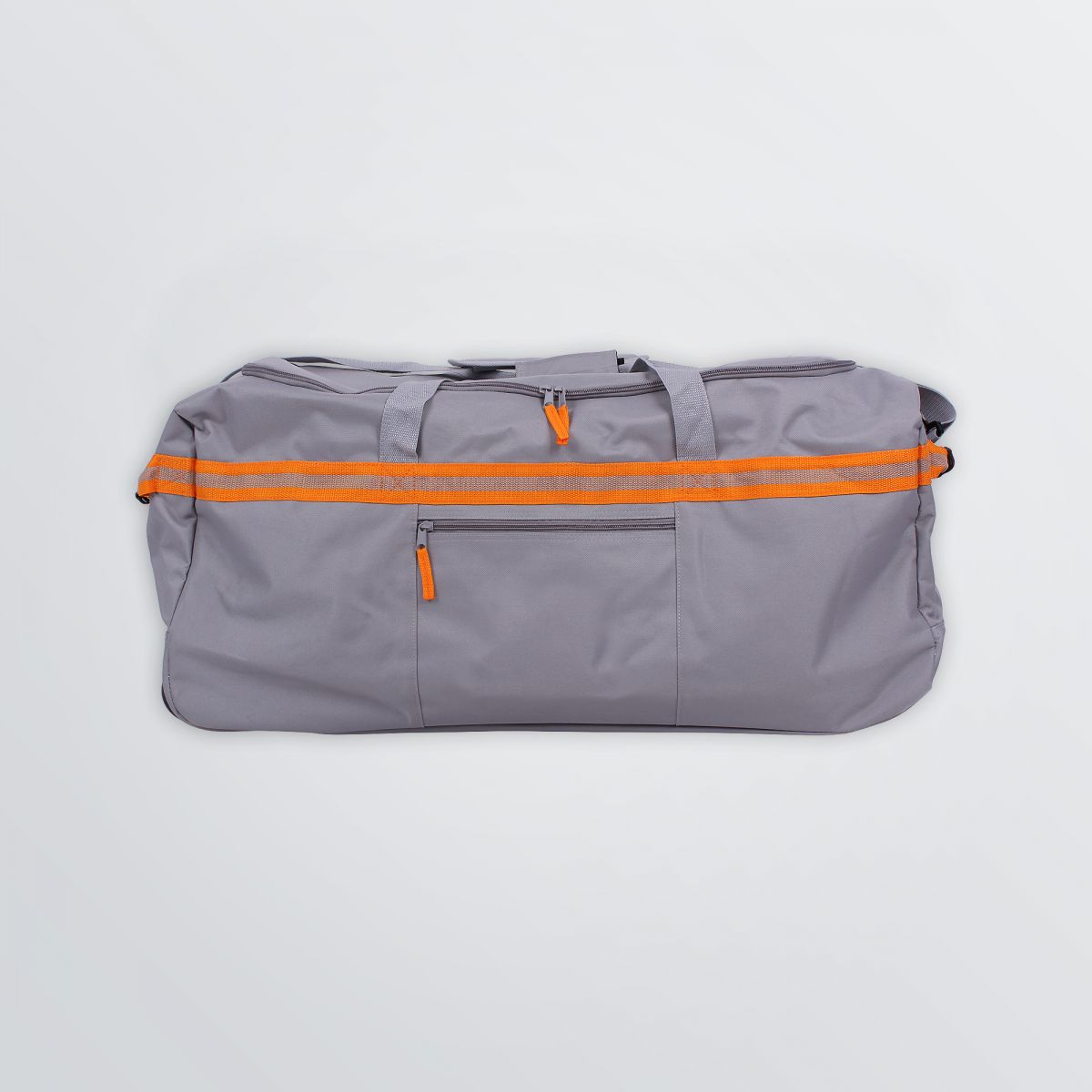 Bedruckbare Tasche Wheelie für Reisen - Produktbeispiel grau-orange