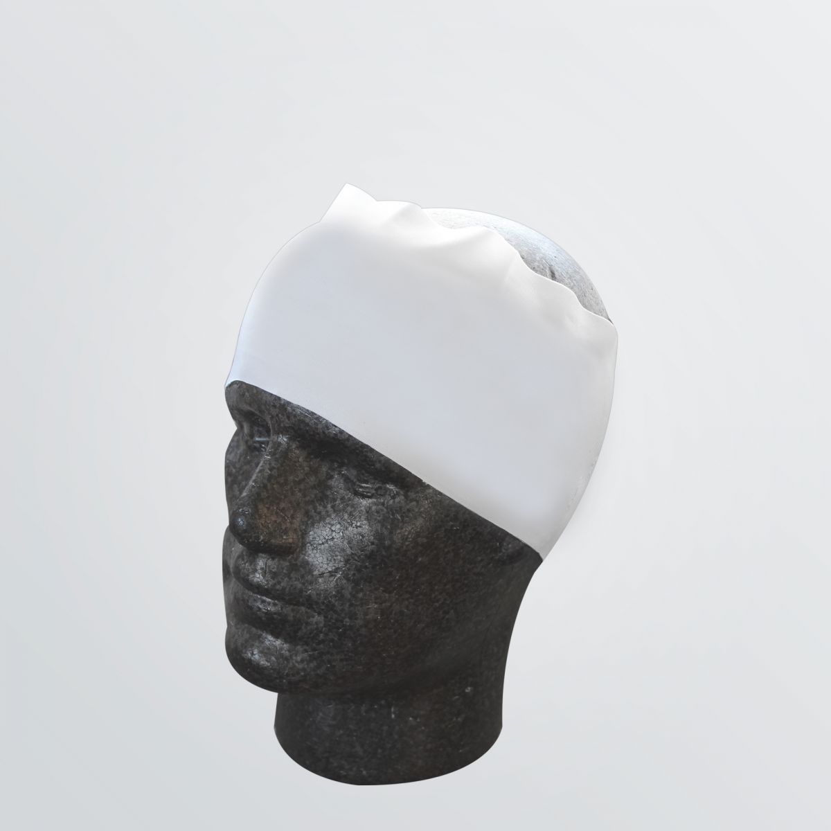 Thermoregulierendes Stirnband zum Individualisieren mit Vollsublimation in weißer Farbe