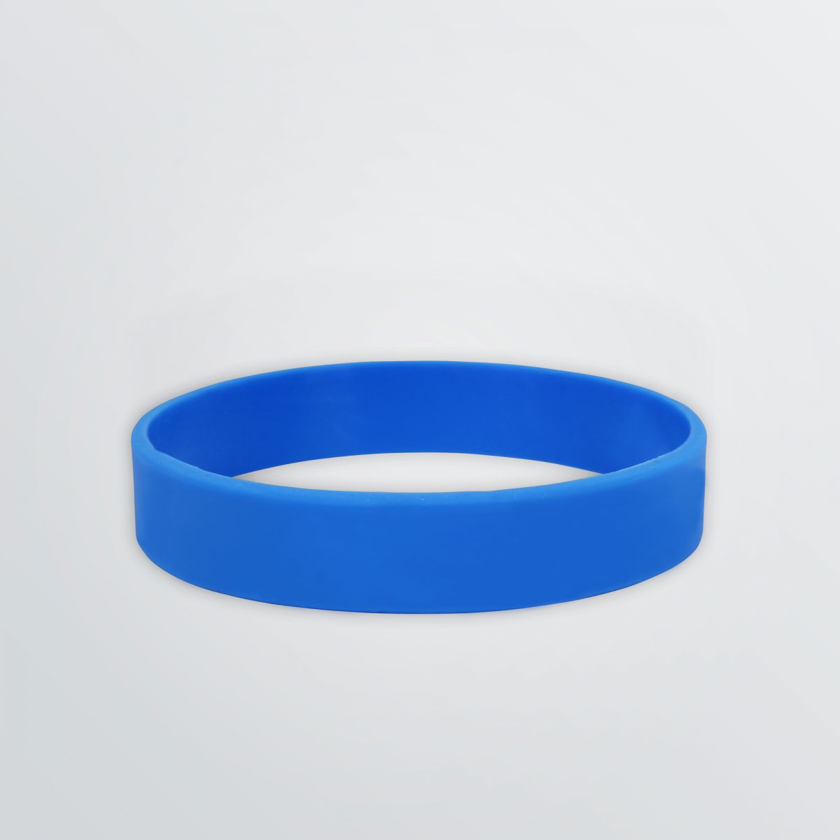 customisable silicone wristband in blue colour