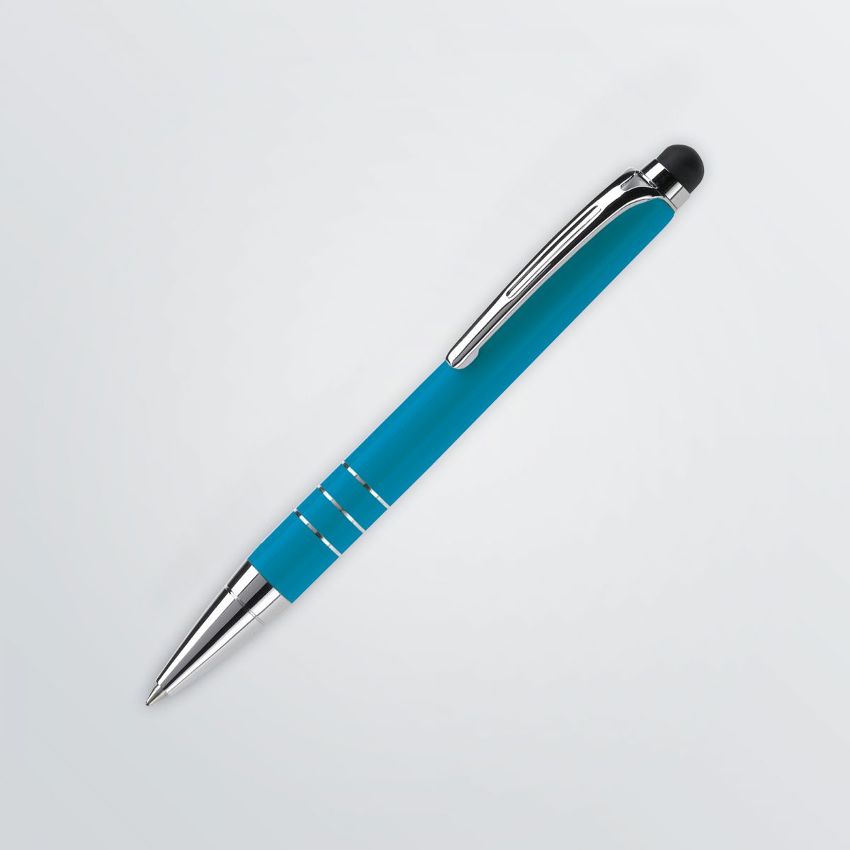 Individualisierbarer Kugelschreiber mit Push-Mechanismus und Touchpoint