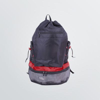 customisable duffle backpack with drawstring-lock