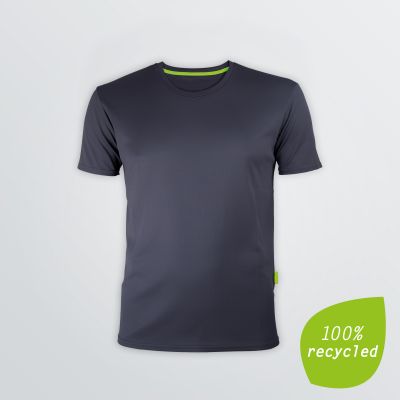 Evolution Tech Shirt aus 100% recyceltem Micropolyester zum Individualisieren als Produktbeispiel in schwarzer Farbe - Frontansicht