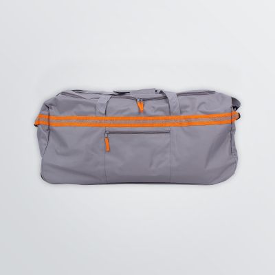 Bedruckbare Tasche Wheelie für Reisen - Produktbeispiel grau-orange
