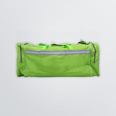 customisable cargo travelbag for sports and travel in green colour front view