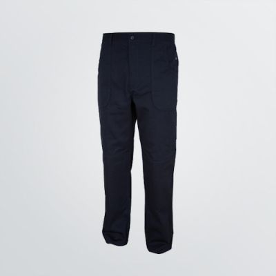 sturdy Workwear Trousers made of cotton for customisaton -front view