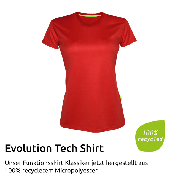 Evolution Tech Shirt aus recycletem Polyester